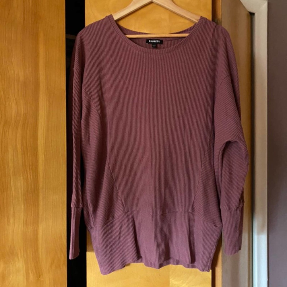 Express L Ribbed Sweater